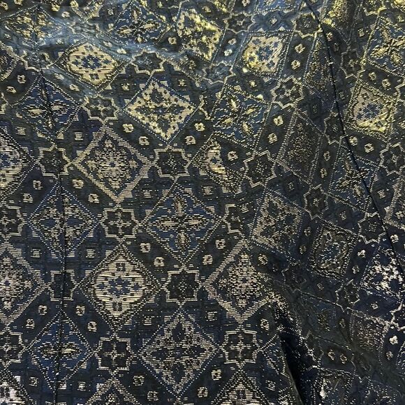 Lafayette 148 Black Gold Metallic Design Trousers Size 4 - Picture 8 of 8